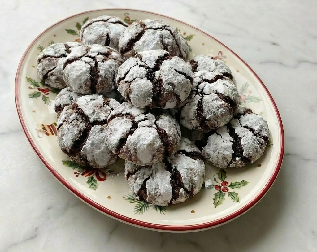 Chocolate Crinkle Cookies: The Holiday Classic with a Fudgy, Crackled Center