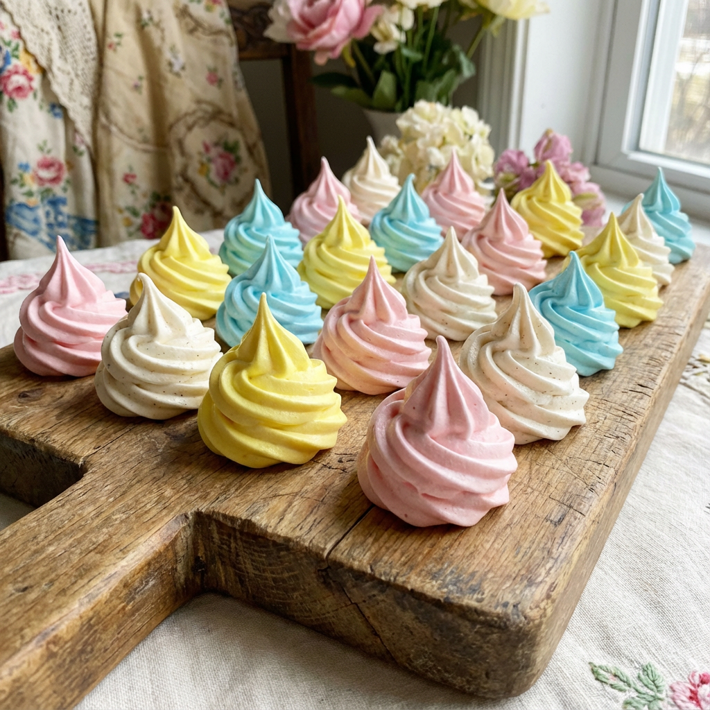 Meringue Kisses: Light, Crisp & Beautifully Colored Bites