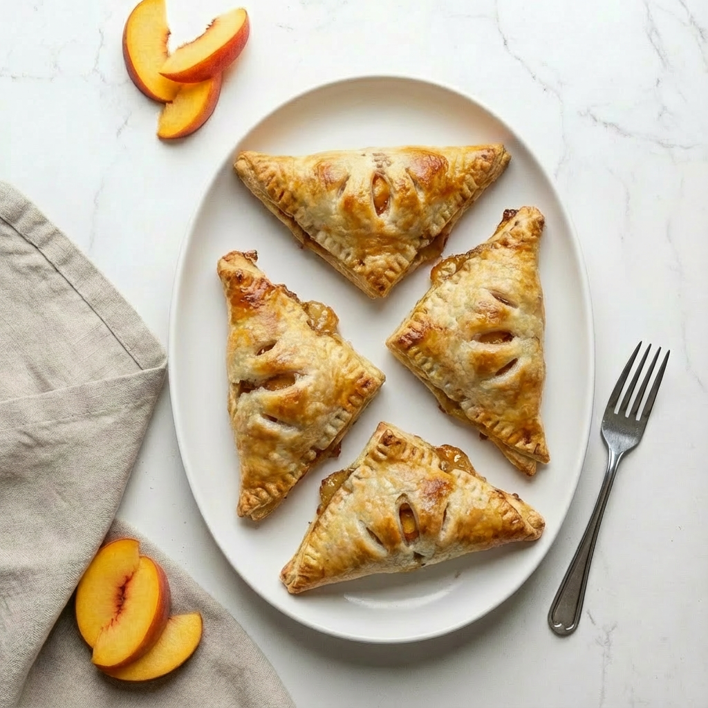 Peach Turnovers: Flaky Puff Pastry Pockets of Summer Bliss