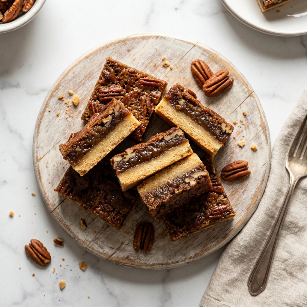 Pecan Pie Bars: The Easier, Gooier, Sliceable Version