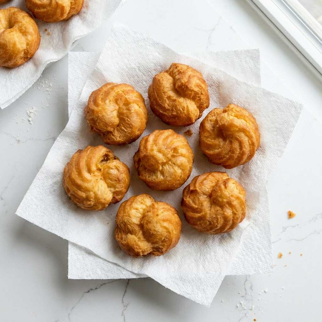 Italian Zeppole with Powdered Sugar